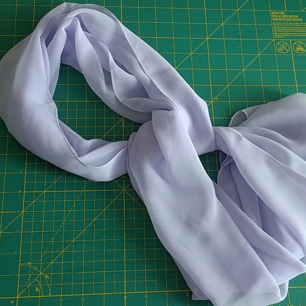 Lavender Chiffon Shawl